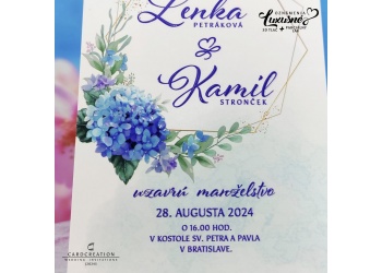 svadobne oznamenie kvetinove 3d tlac lak J20245 a