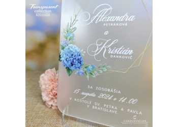 transparentne svadobne oznamenia N20321DA b